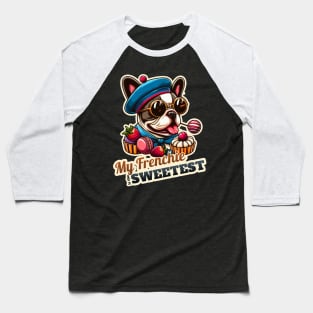 Confectioner french bulldog Baseball T-Shirt